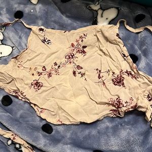 Brandy Melville wrap crop top